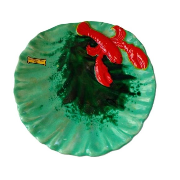 Vintage Lobster Dish Decorative Souvenir Plate from Magnetic Hill New Brunswick - Picture 2 of 11